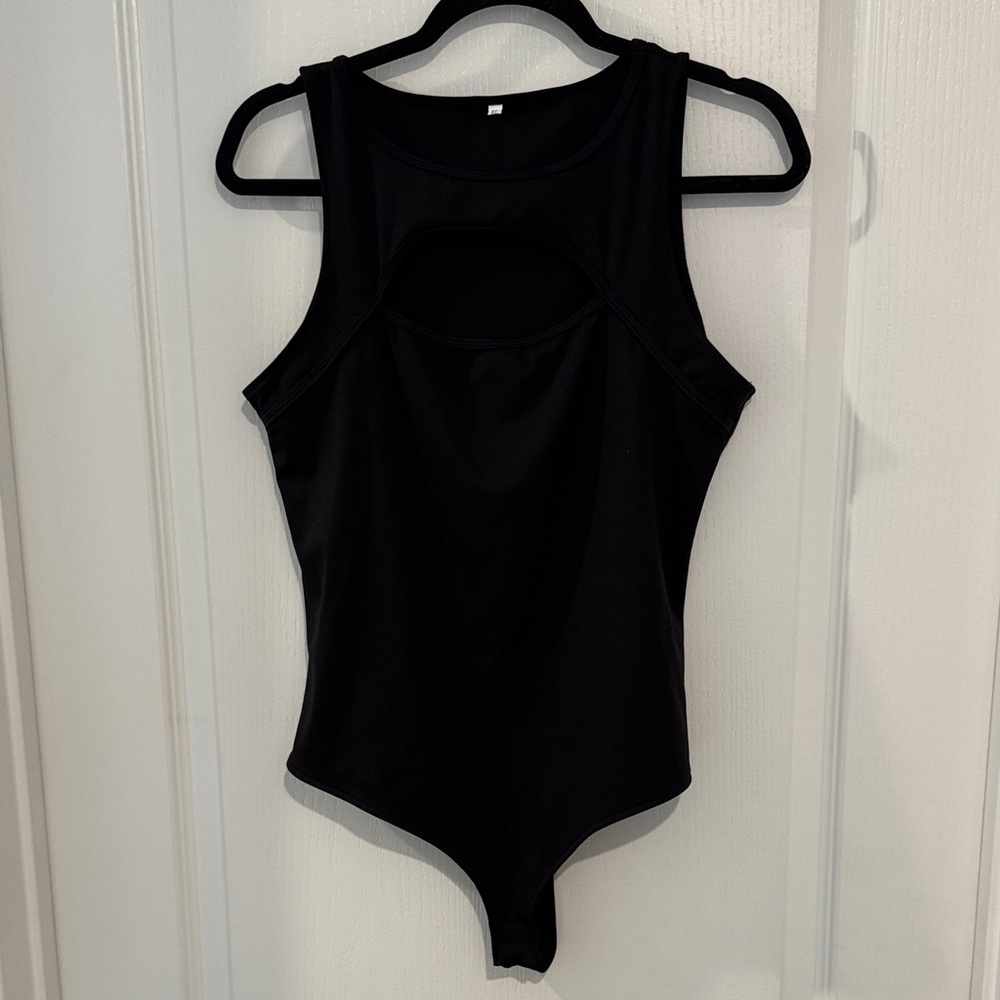 NWOT Black Bodysuit with cut out